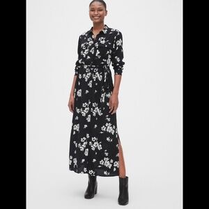 GAP Floral Perfect Maxi Shirtdress